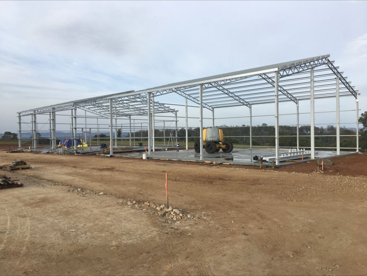 Large Metal Structure Being Built In A Park - Steel Fabrication in Shoalhaven, NSW