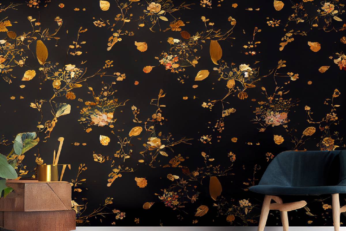 Image of wallpaper with a small pattern in a causal sitting area near Lexington, Kentucky (KY)