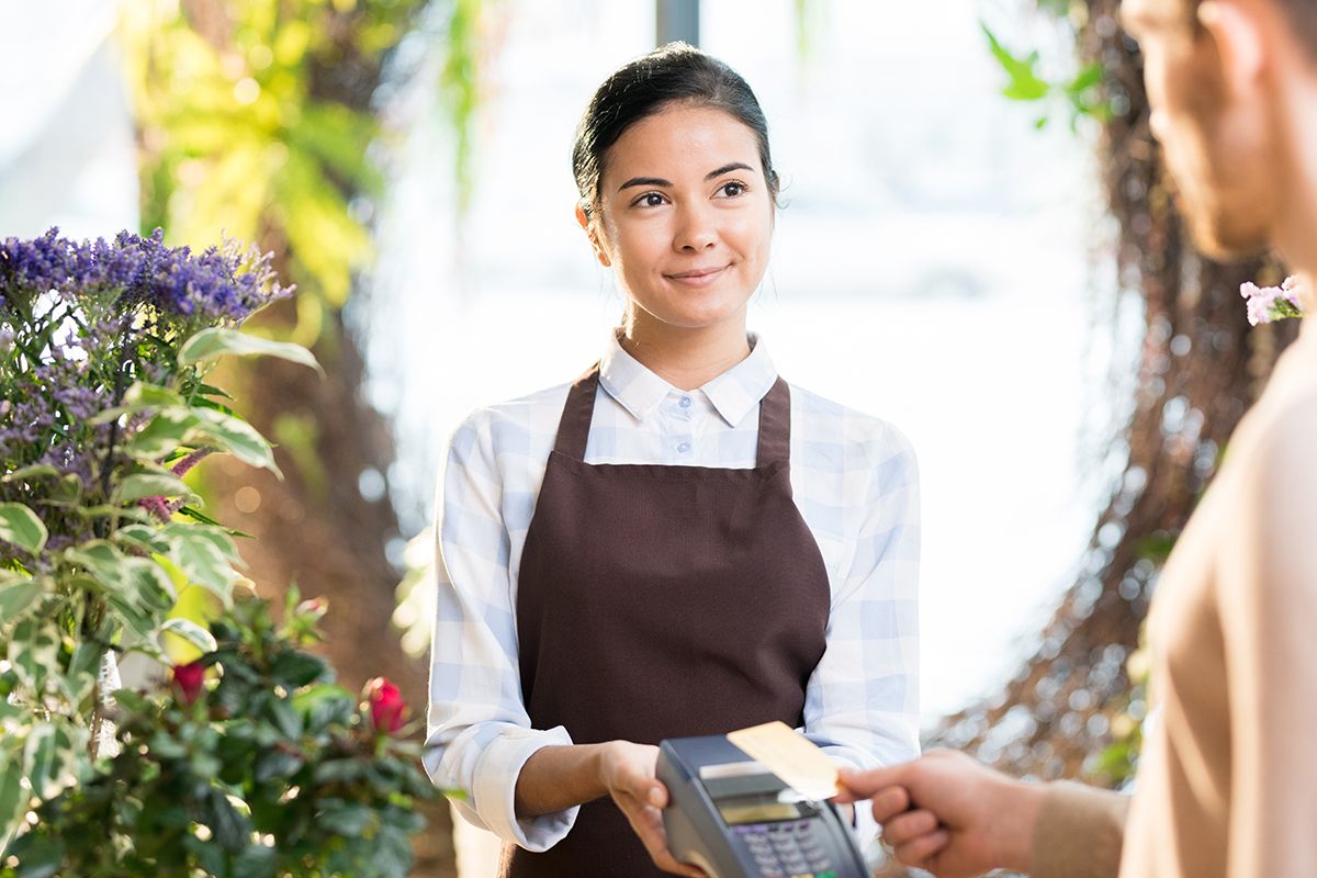 Florist worker showcasing H2B non-agricultural employment opportunities