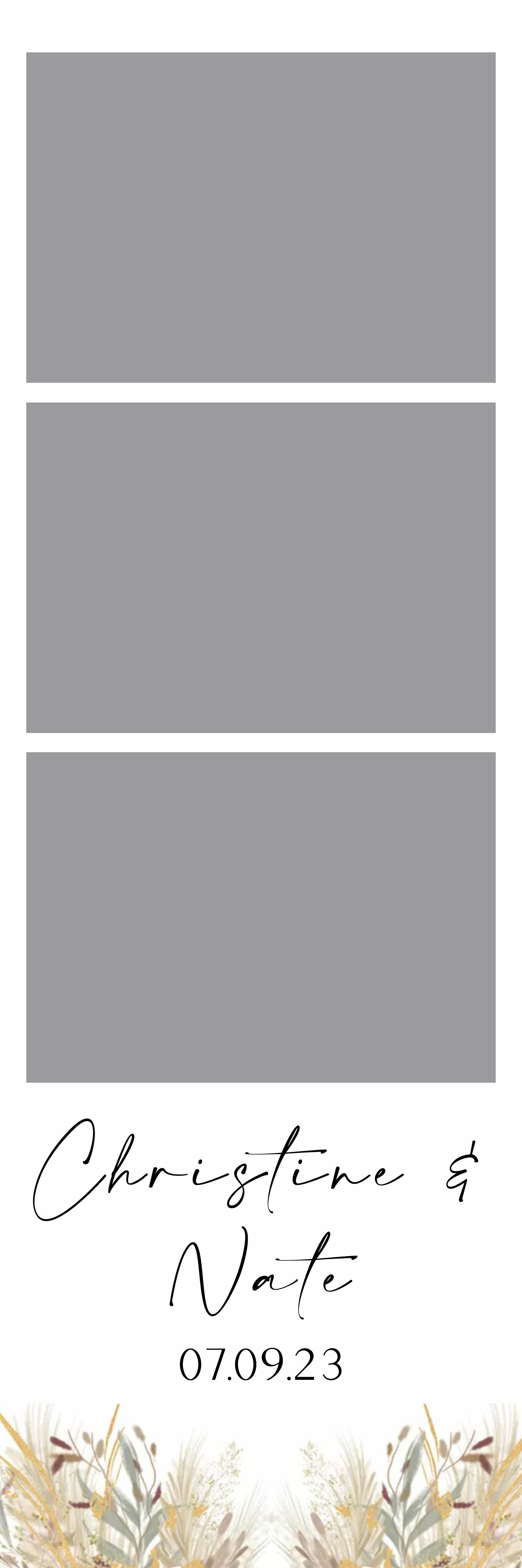 Three stacked gray rectangles above faint handwritten text on a white background