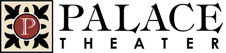 Palace Theater logo with a red crown emblem beside black serif text on a white background