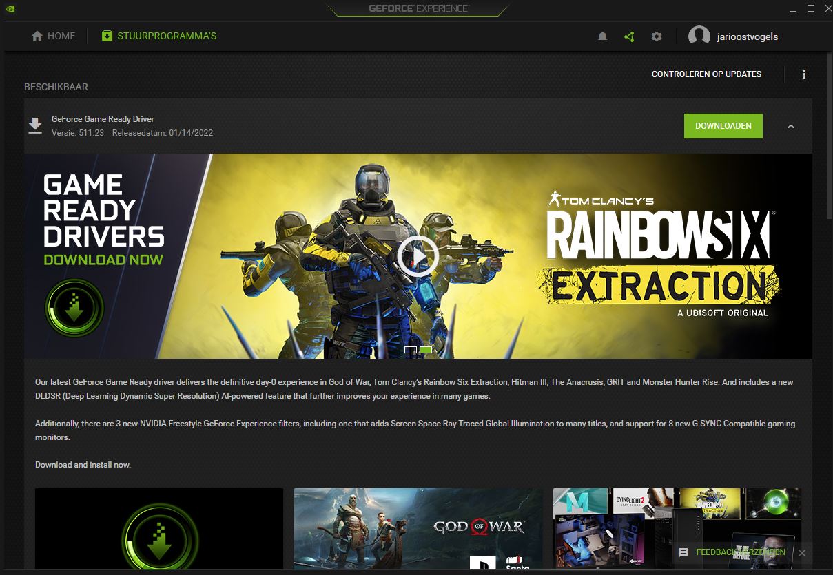 Nvidia Geforce experience