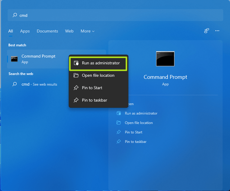 Windows 11 Command Prompt