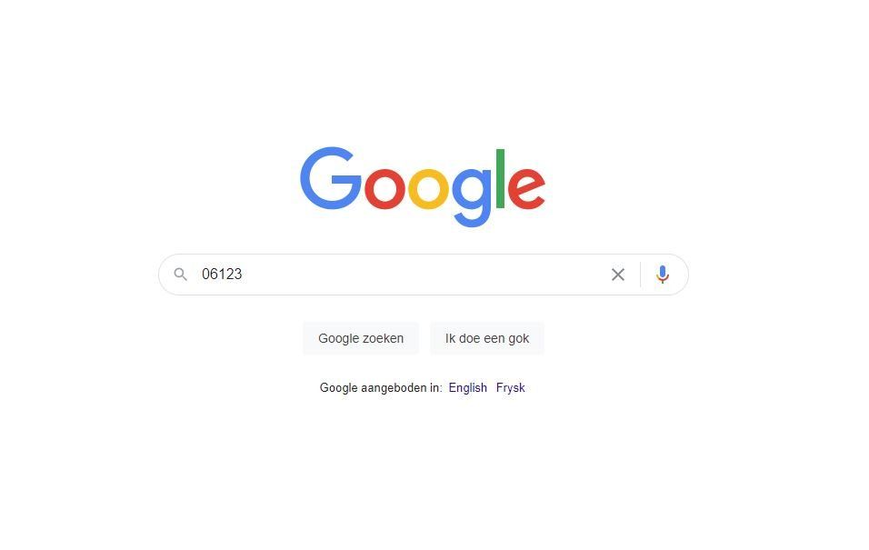 Google zoekresultaten