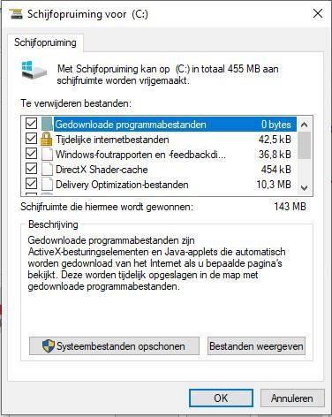 Schijfopruiming