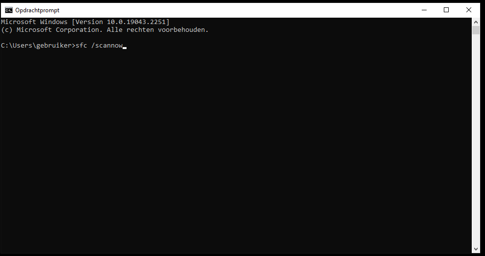 CMD sfc /scannow