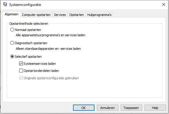 Systeemconfiguratie