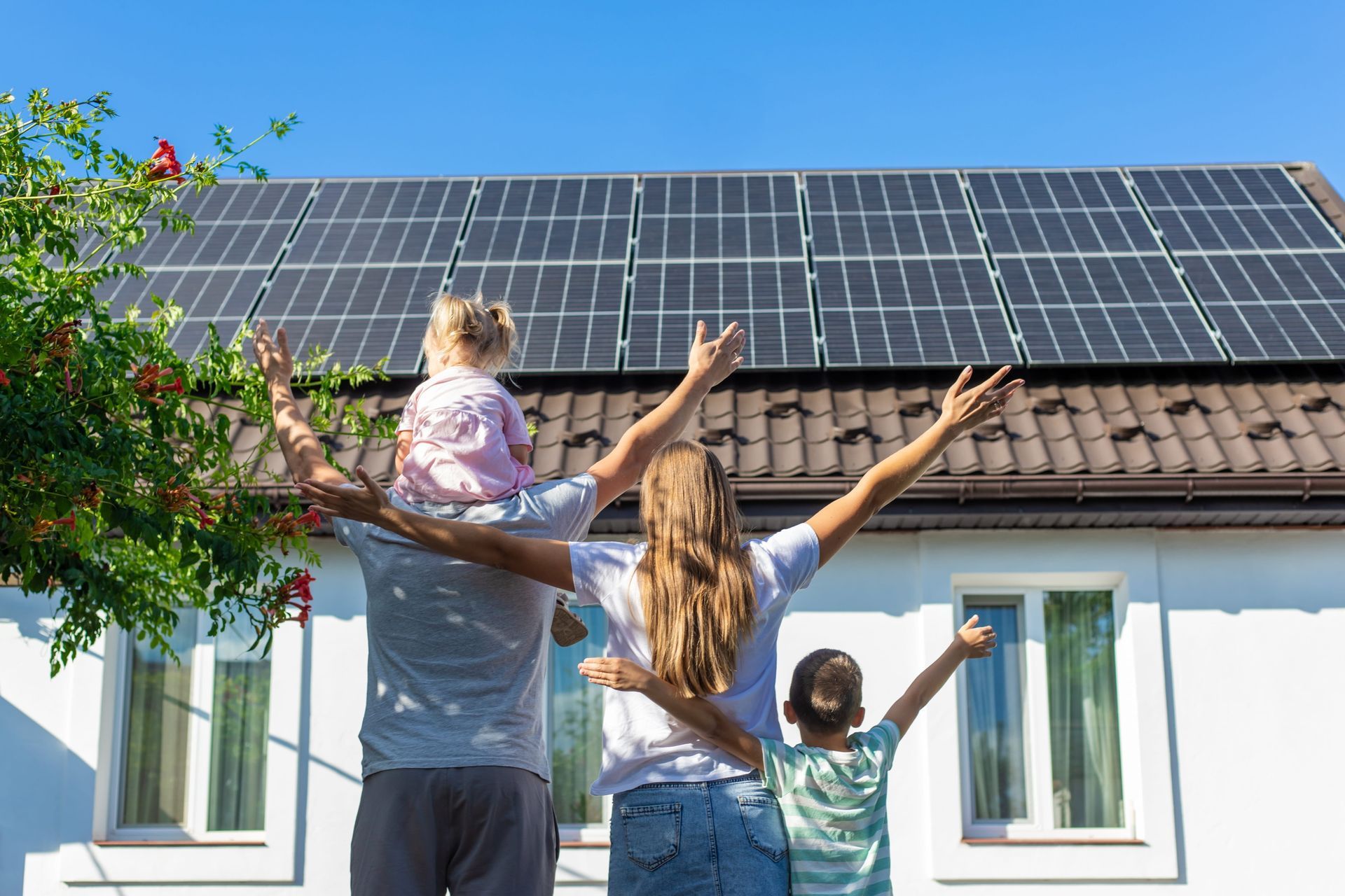 Residential home with upgraded electrical system and energy features