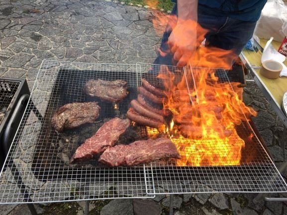 お花見BBQ
