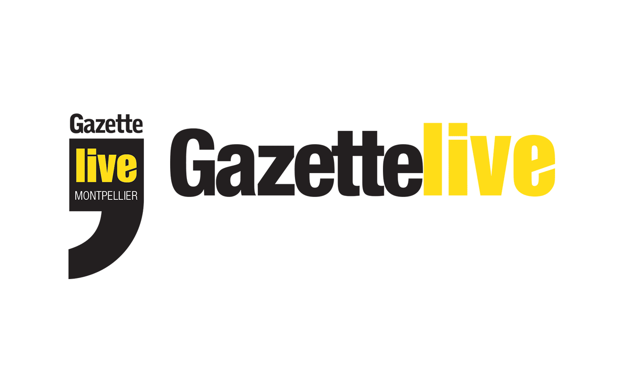 Logo de Gazette Live en noir et jaune sur fond blanc