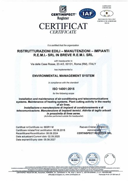 Documento certificato francese con loghi e firme in alto e in basso.