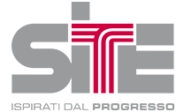 Logo del SITO in grigio e rosso con lo slogan “ISPIRATI DAL PROGRESSO” sotto