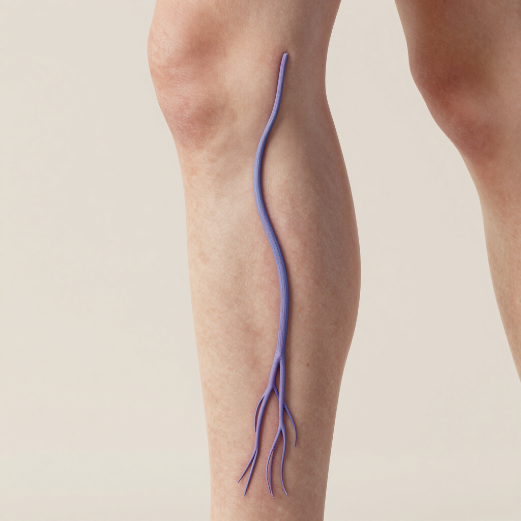 Vein specialist discussing diagnosis with a patient