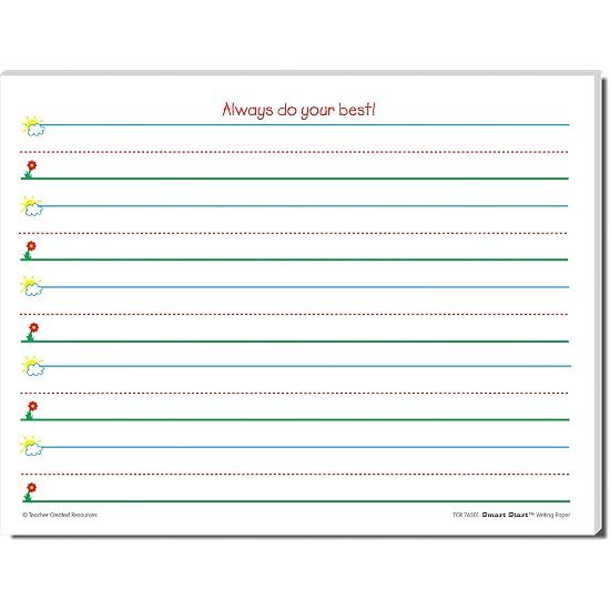 Worksheet page with the title “Always do your best!” and lined spaces for writing entries.