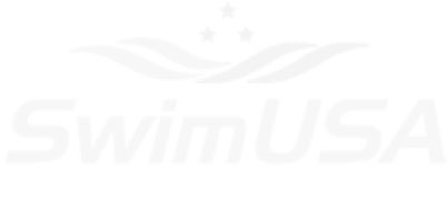 Faint gray SwimUSA logo with stylized swimmer on a white background