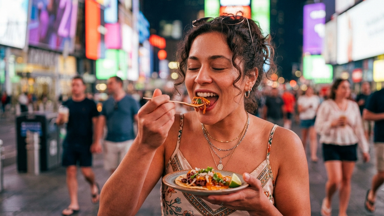 Taste of Times Square Outdoor Festival on Broadway