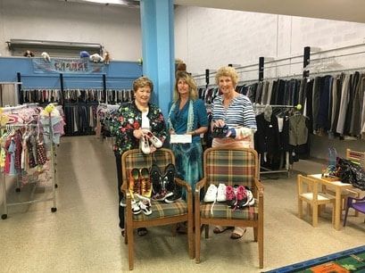 Volunteers in 4c's Store