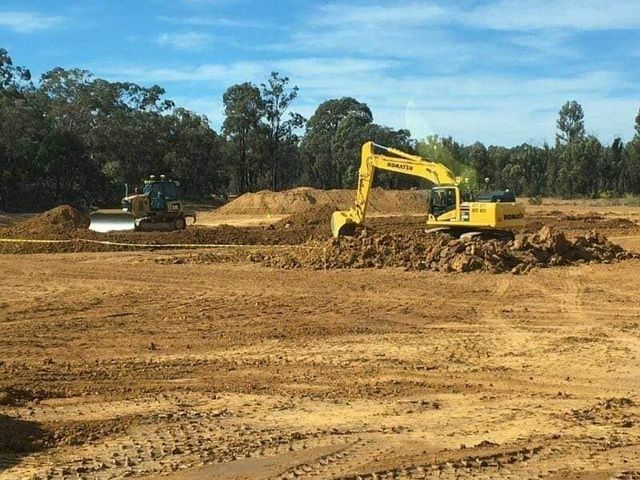 Excavator Working at the Construction Site — Statement of Attainment Port Stephens