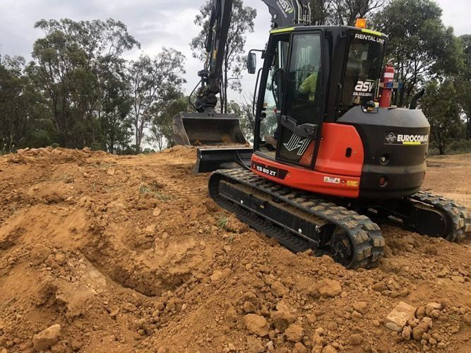 Mini Excavator Doing Earth Work — Statement of Attainment Port Macquarie