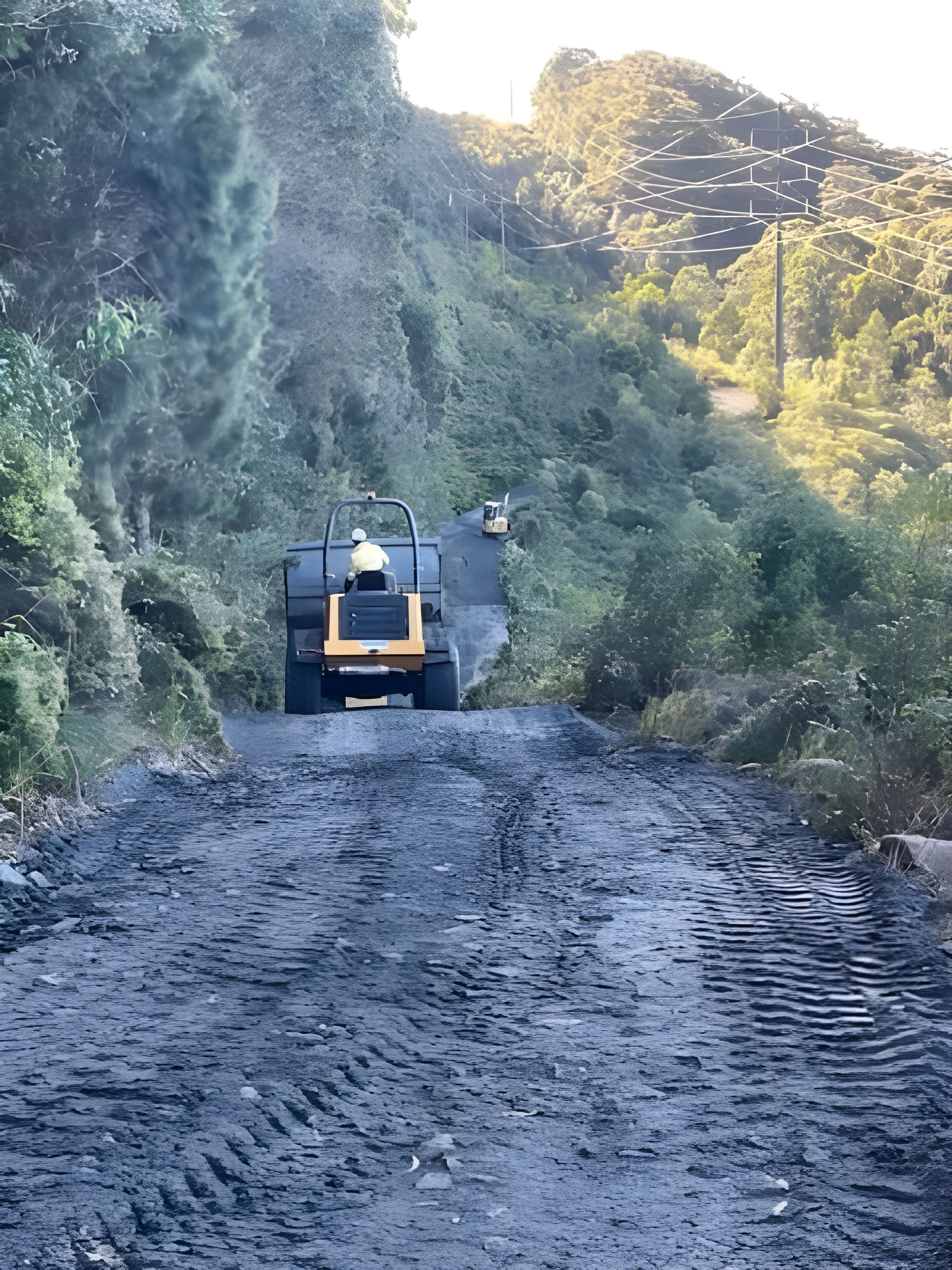 Heavy Equipment Traveling Through a Mountain Pass — Plant Operator Courses Tamworth