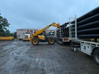 Heavy Machinery Unloading Pipes — Plant & Machinery Training in the Hunter Region