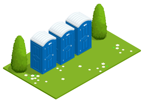 Portable toilet illustration