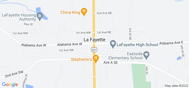 Map of business location