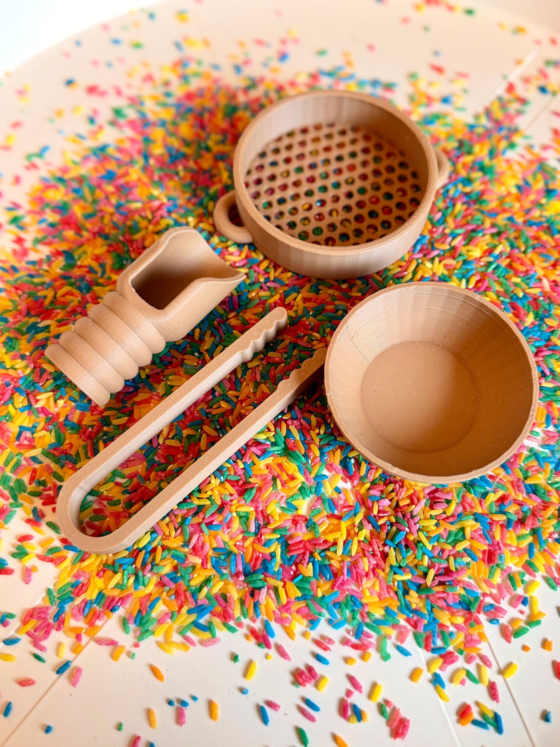 Sensory Play Tool Set – 4-Piece Sensory Bin Accessories