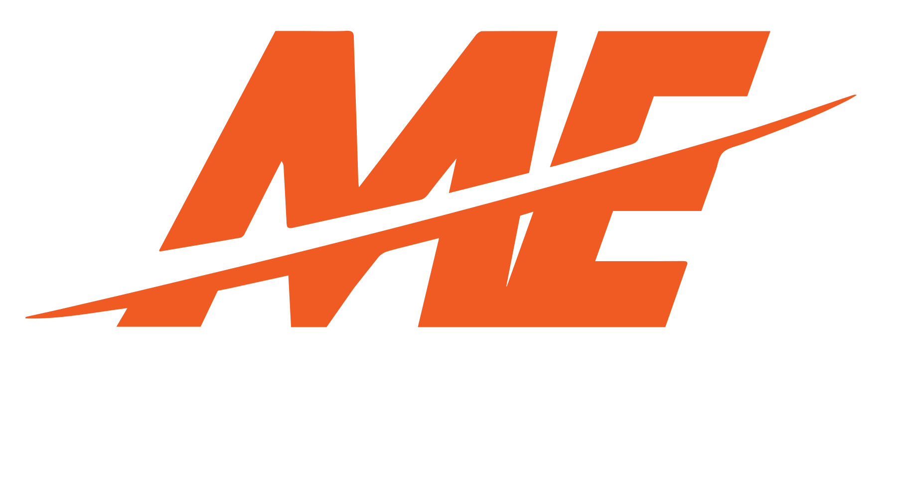 Orange stylized “MC” logo with a diagonal line through it