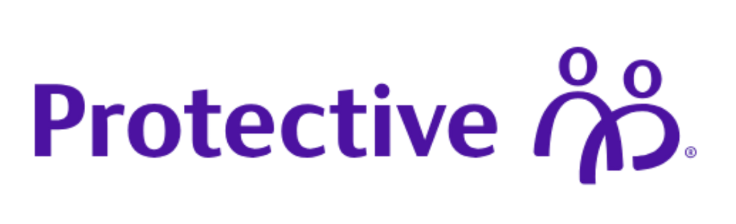 Purple “Protective” wordmark with a small abstract purple person icon.