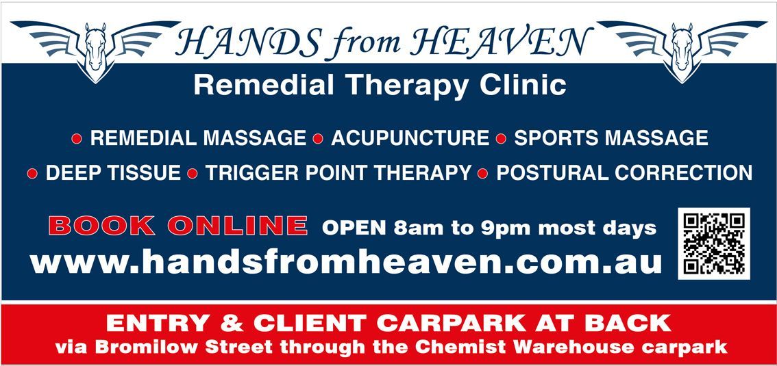 An Ad For Hands From Heaven Remedial Therapy Clinic – Chermside, QLD - Hands From Heaven Remedial Therapy Clinic