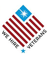Logo: American flag design with