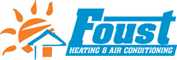 Logo for Foust Heating & Air Conditioning: Blue text 