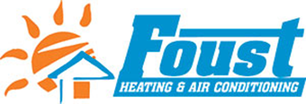 Foust Heating & Air Conditioning Logo for Foust Heating & Air Conditioning: Blue text