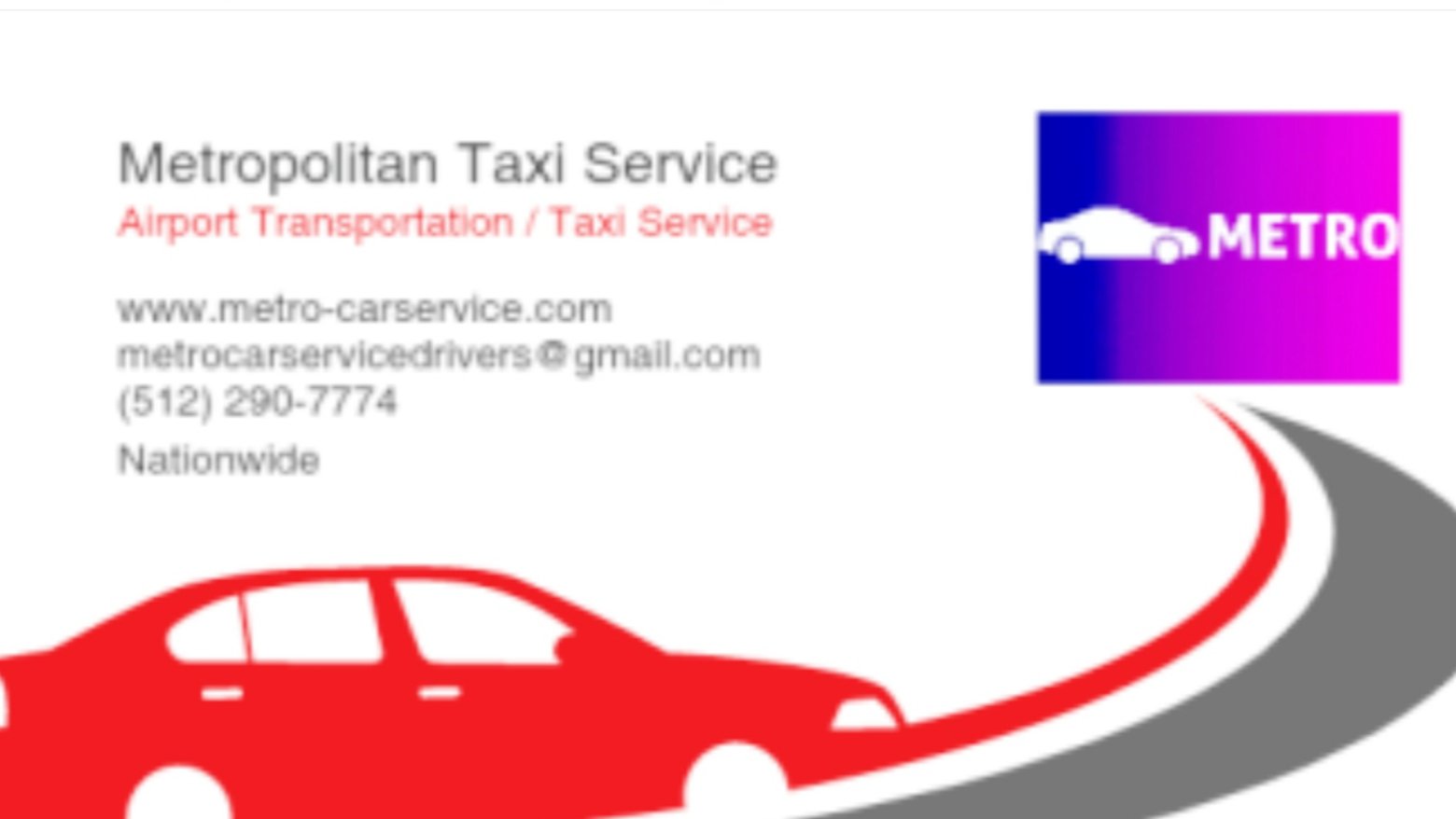 Metropolitan Taxi Service Taxi Services Near Me