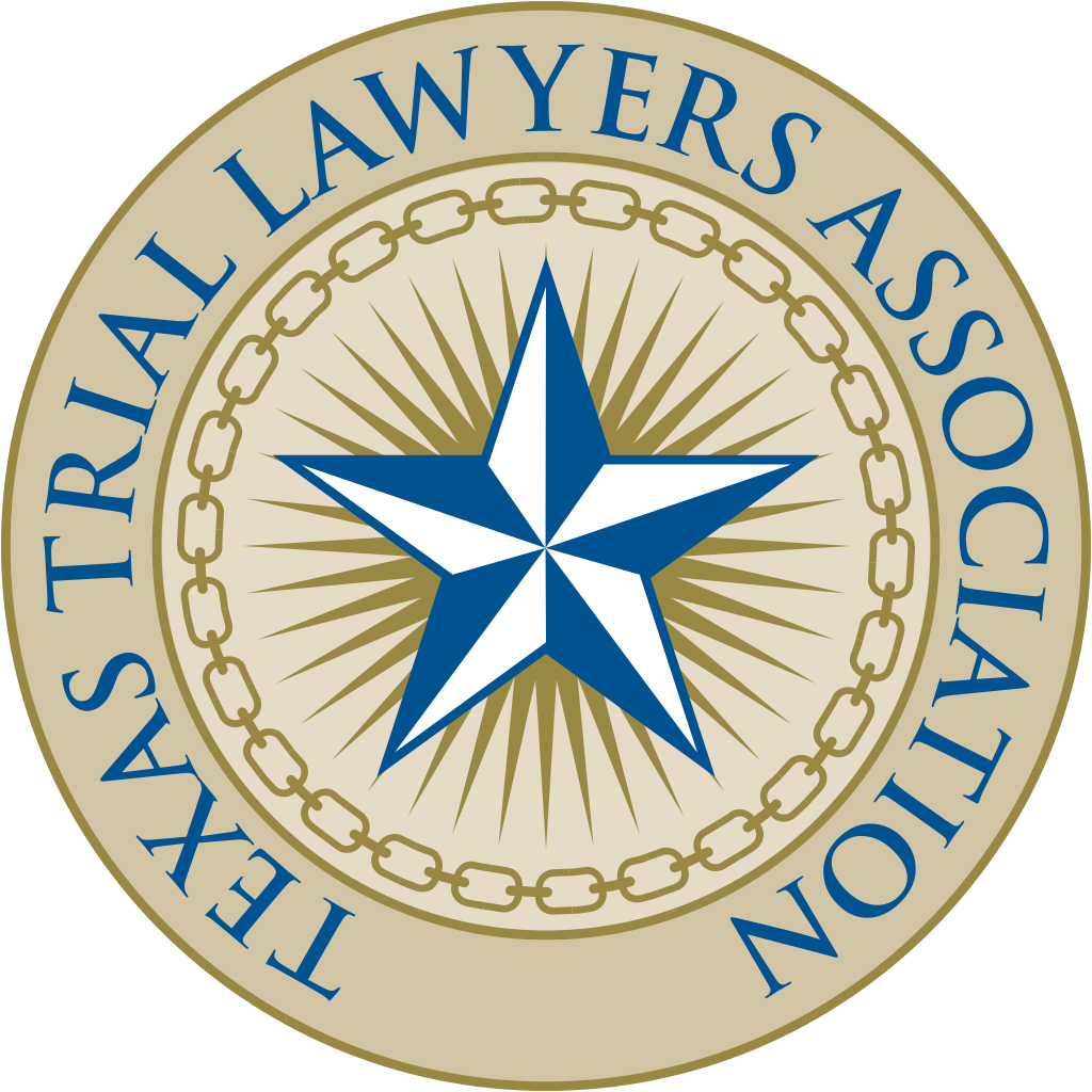 The logo for the texas trial lawyers association