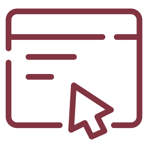 Red Arrange Online Icon