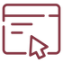 Red Arrange Online Icon