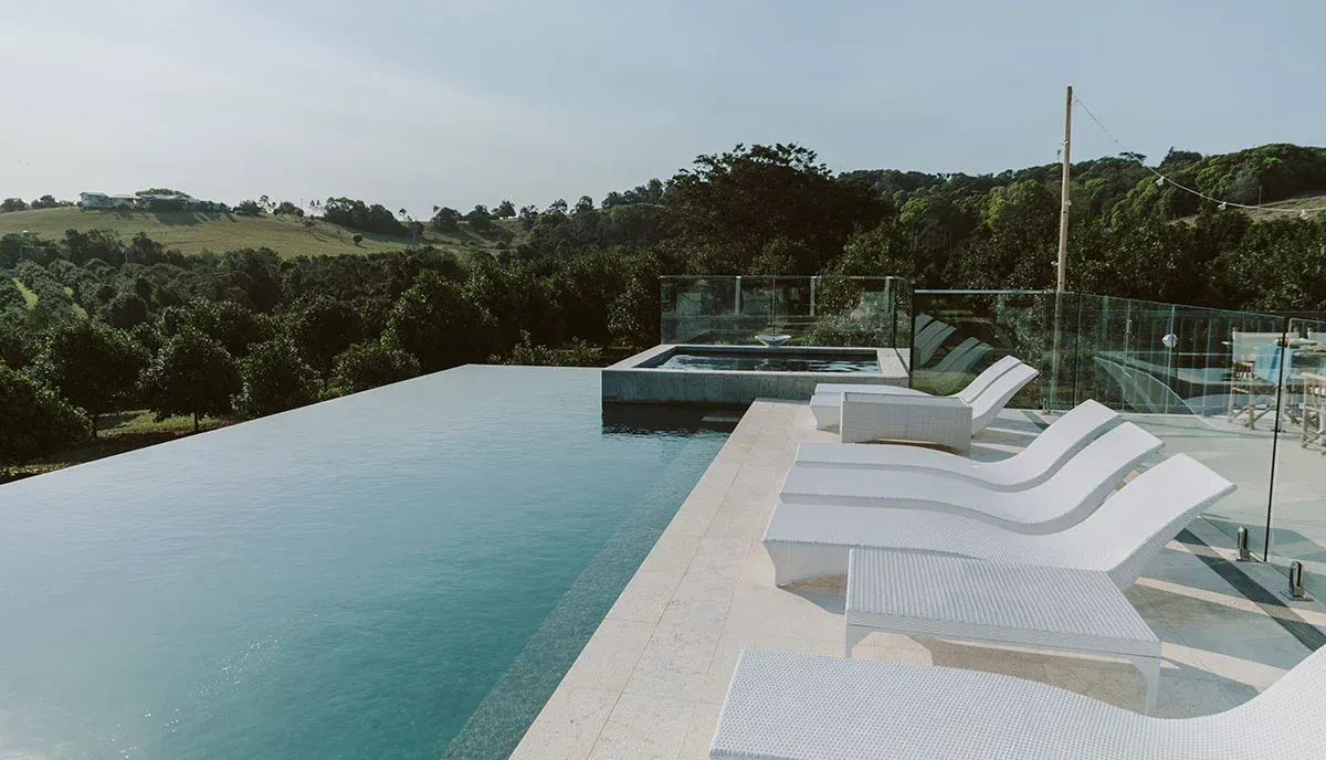 Beautiful Infinity Pool— Pool Shop in East Ballina, NSW