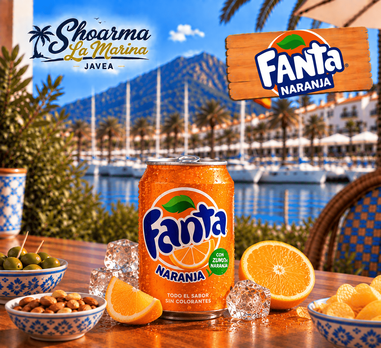 Can of Fanta Naranja