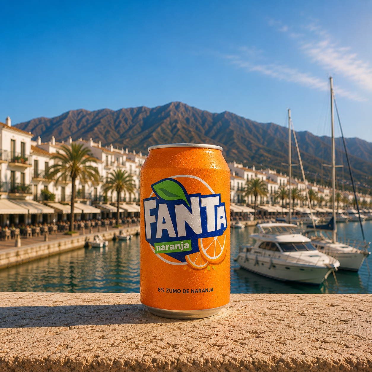 Can of Fanta Naranja - menu - Shoarma la Marina