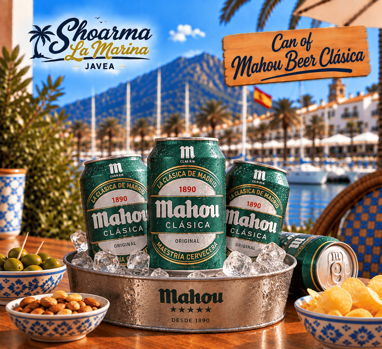 Can of Mahou Beer Classica