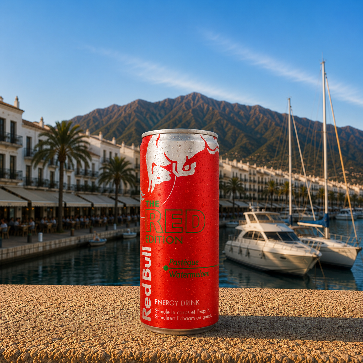 Can of Red Bull Red Edition