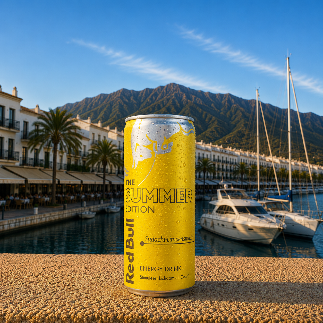 Can of Red Bull Summer Edition