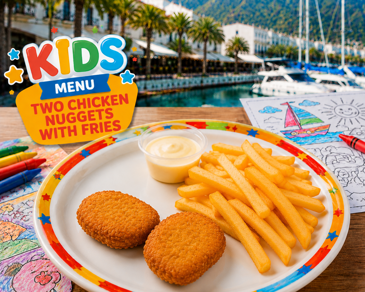 Chicken Nuggets with Fries - menu - Shoarma la Marina