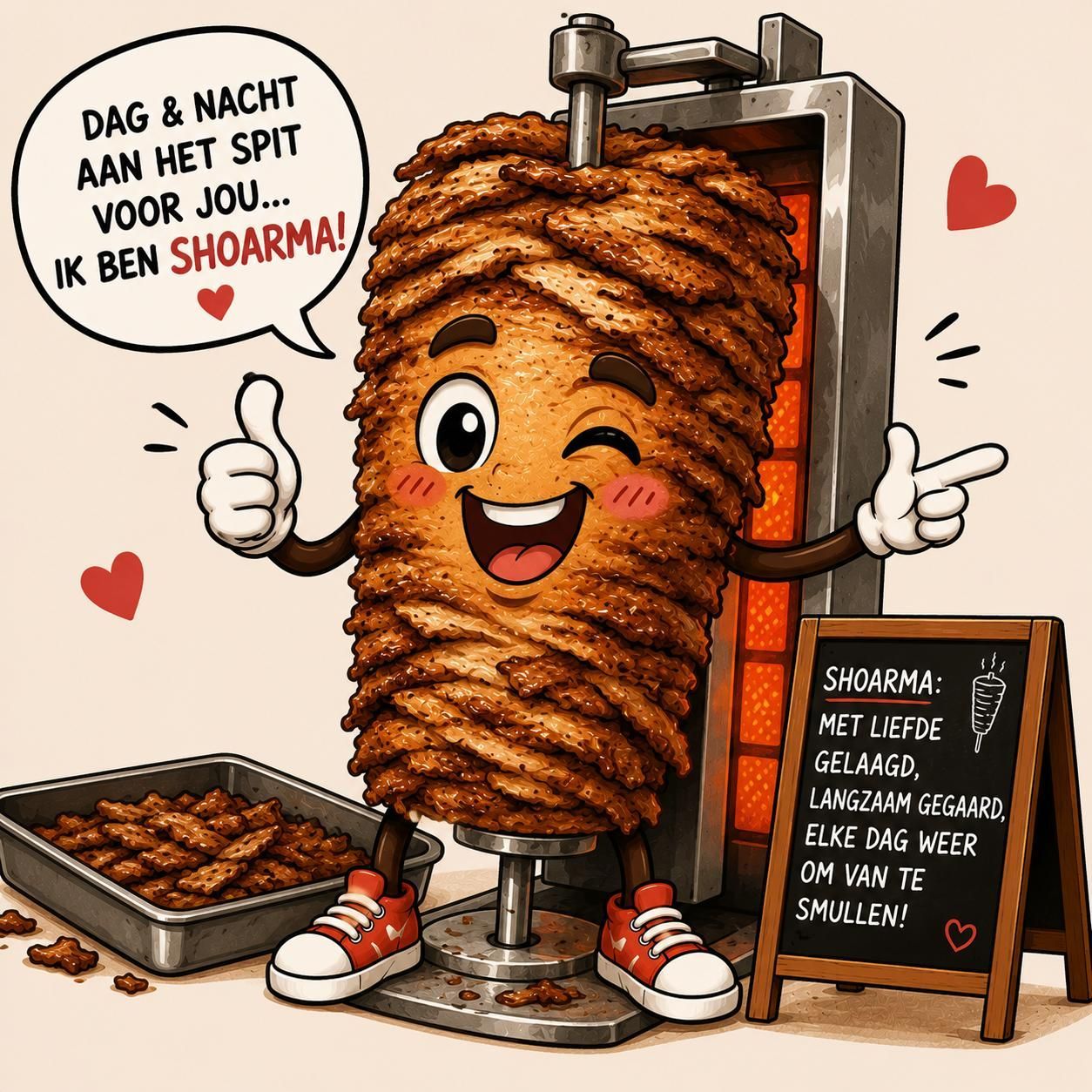 Dag en nacht aan het spit - Shoarma la Marina