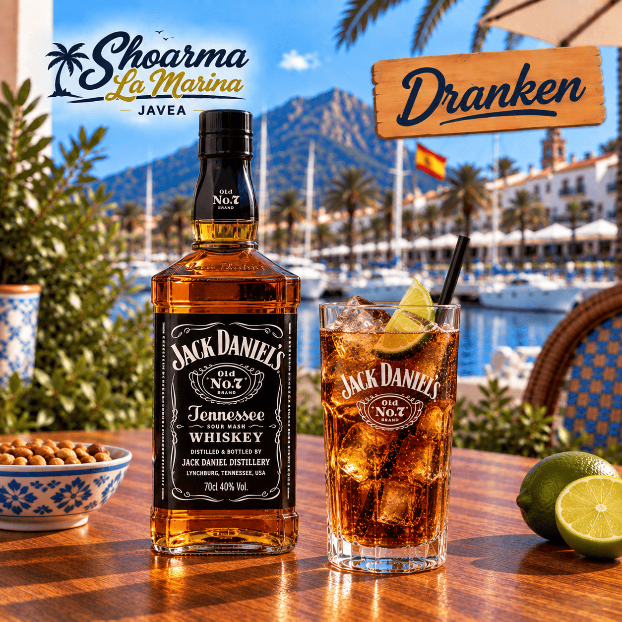 Glass Jack Daniel’s Mixed