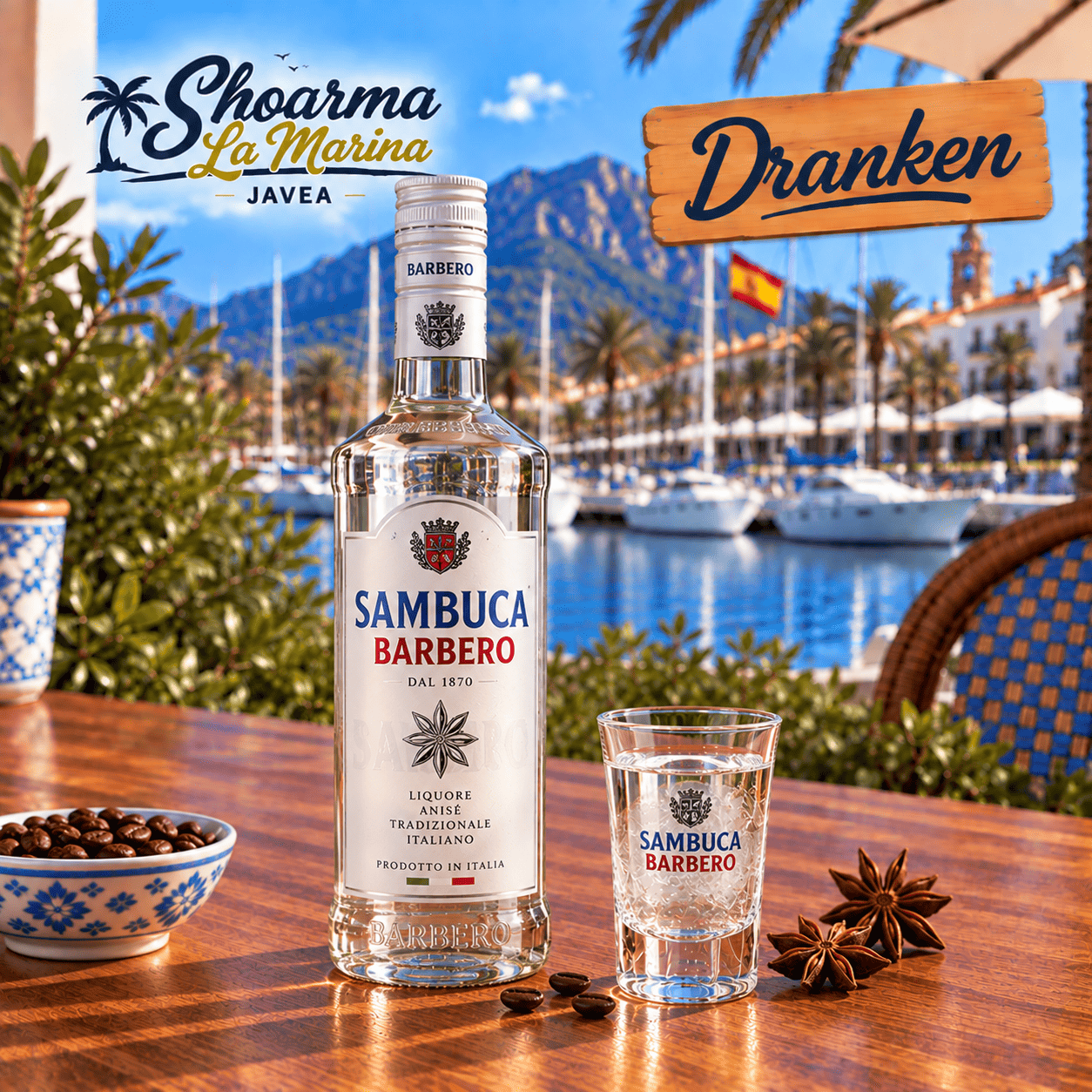 Glass Sambuca Barbero