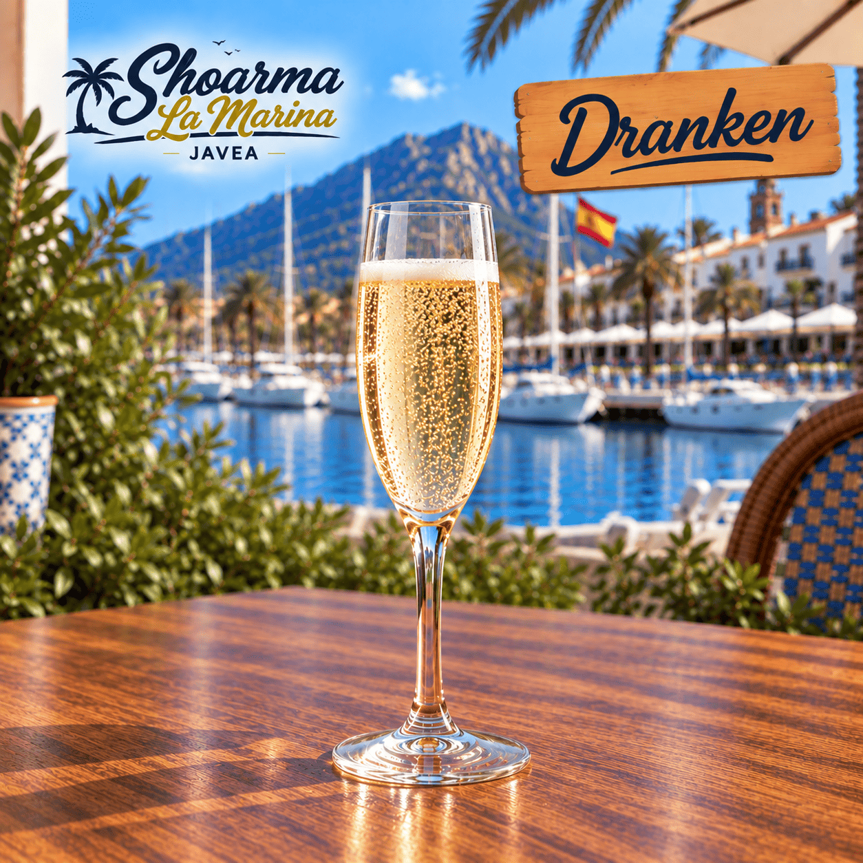 Glass of Cava