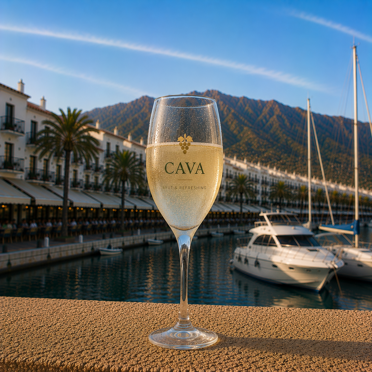Glass of Cava - menu - Shoarma la Marina